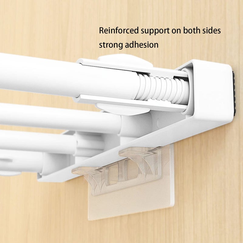 Ourart 24 Pieces Adhesive Shelf Bracket  Double Row Reinforced Design Shelf Support Pegs for Shelves Kitchen Cabinet Book Closet - Image 5